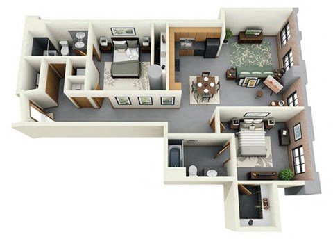 Leather Trades 2 Bedroom